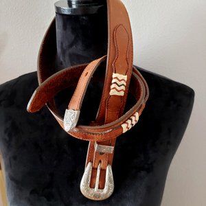 Tony Lama Genuine Leather Belt Size 32